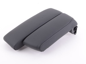 Genuine BMW Split Center Armrest - Black Extended Leather - E90, E91, E92, E93