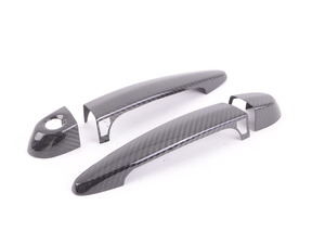 Replacement Carbon Fiber Door Handles w/ Keyhole - 4 Door 