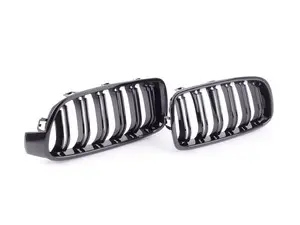 Dual Slats Black Blackout Grille Set - F30 F31 320i 328i 335i 