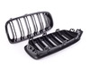 ECS Dual Slats Black Blackout Grille Set - F30 F31 320i 328i 335i  BM-0179-DS-GB View 2