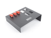 MKAH Motorsports Center Console Panel with Window and ES Cutouts and 3 Toggle Switches - E36 3 Series E36-CC-4W-E-3TS View 5