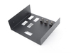 MKAH Motorsports Center Console Panel with Window and ES Cutouts and 3 Toggle Switches - E36 3 Series E36-CC-4W-E-3TS View 3