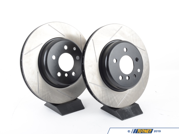 StopTech Gas-Slotted Brake Rotors (Pair) - Rear - F30 F32 F33 with (M Sport S2NHA) (345x24mm) - (NO LONGER AVAILABLE) 34206797607GS
