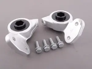 Turner Motorsport Polyurethane Front Control Arm Bushings - 95A - Pre-Installed In Brackets - E46 M3