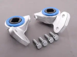 Turner Motorsport Polyurethane Front Control Arm Bushings - 80A - Pre-Installed In Brackets