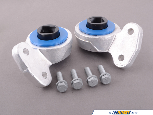 Turner Motorsport  Turner Motorsport Polyurethane Front Control Arm Bushings - 80A - Pre-Installed In Brackets 013275TMS01-03
