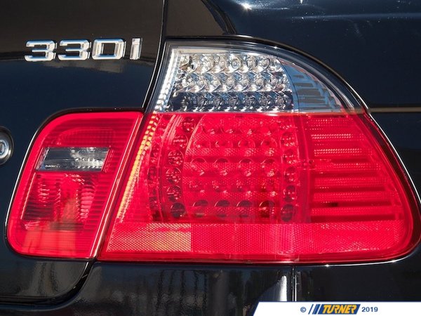 EagleEyes LED Tail Set - M3 Style Smoke/Red - E46 Sedan E464TREDLEDsmk