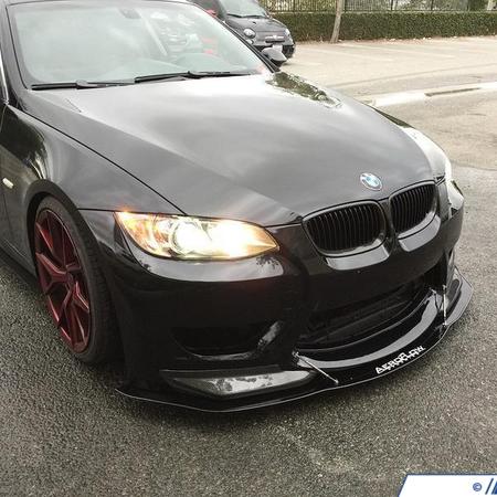 Aeroflow Dynamics Aeroflow Dynamics Aluminum V1 Adjustable Front Splitter - E92/93 (w/ Amuse Ericsson Bumper) S-BAB-V1