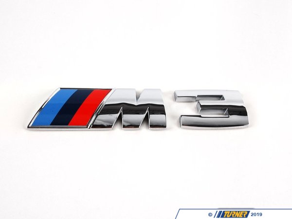 Genuine BMW E9x M3 Rear Motorsport Emblem 51148041901