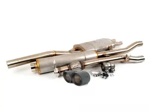 Akrapovic Evolution Stainless Steel Exhaust System - Carbon Fiber Tips ME-MIN/TI/1H