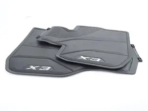 Genuine BMW Black All Weather Rubber Floor Mats - Front - G01
