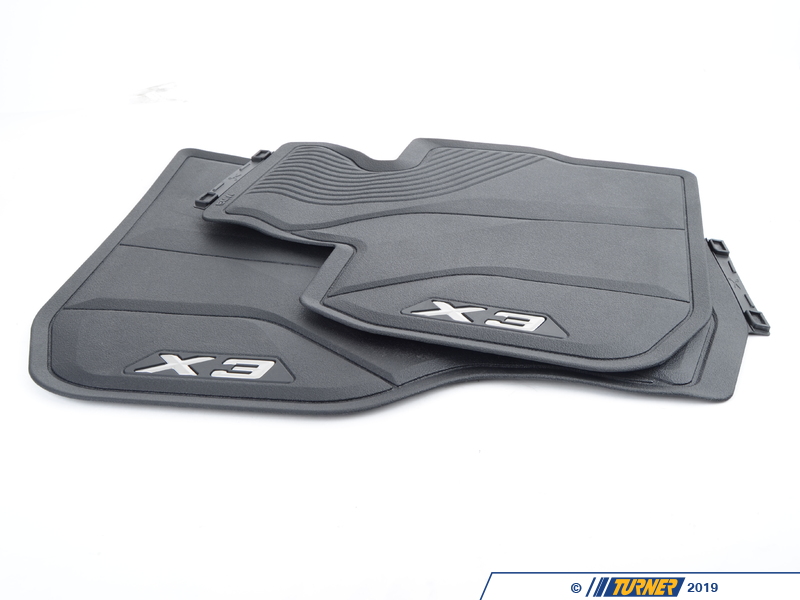 まめ 51472450511 - Genuine BMW Black All Weather Rubber Floor Mats