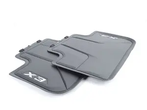 Genuine BMW Black All Weather Rubber Floor Mats - Rear - G01
