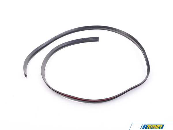 Clinched Rubber Gasket - 1 Meter Rubber-BLK1