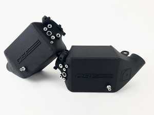 CSF Racing Twin Charge-Air-Cooler Set - Crinkle Black - F10 M5, F06/12/13 M6 S63