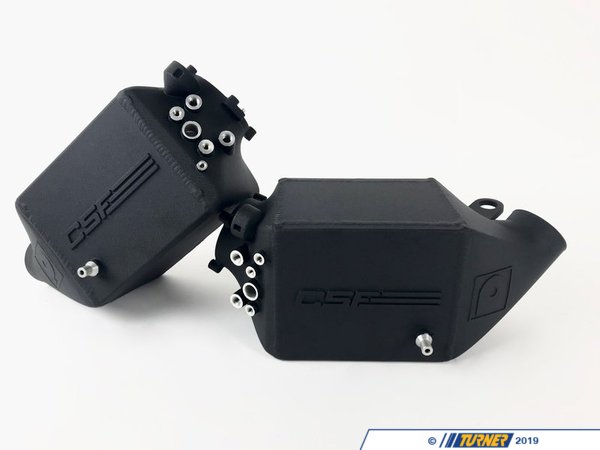 CSF CSF Racing Twin Charge-Air-Cooler Set - Crinkle Black - F10 M5, F06/12/13 M6 S63 8109