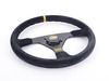 OMP OMP Velocita Steering Wheel - 350mm | Black/Yellow Suede OD/1958 View 2