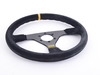 OMP OMP Velocita Steering Wheel - 350mm | Black/Yellow Suede OD/1958 View 5