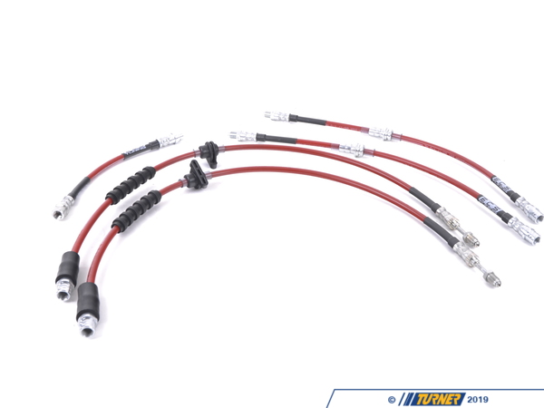 ECS ECS Tuning Exact-Fit Stainless Steel Brake Lines (Full Kit) - E70/71 Non-M (04/2007 up to 03/2008) 002565ECS02AKT2