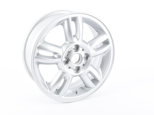 Genuine MINI R118 Alloy 5 Star Twin Spoke Wheel 15" (4x100) Silver