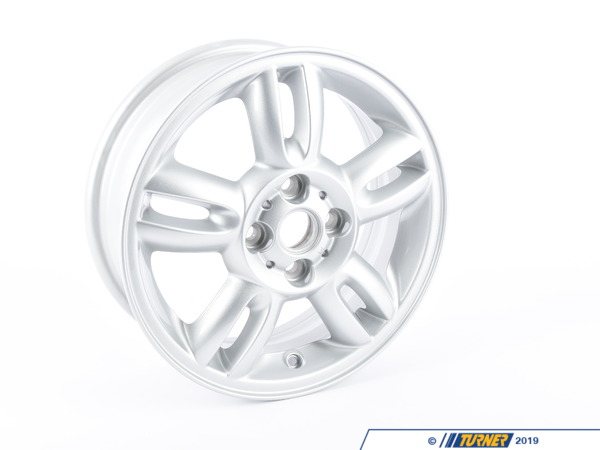 Genuine MINI Genuine MINI R118 Alloy 5 Star Twin Spoke Wheel 15" (4x100) Silver 36116791930