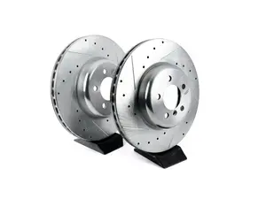 Evolution Tru-Cast Front Drilled And Slotted Rotor Pair - (370x30)