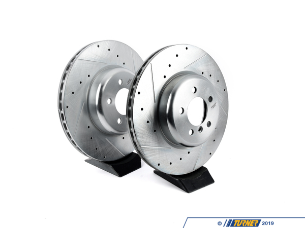 Power Stop Evolution Tru-Cast Front Drilled And Slotted Rotor Pair - (370x30) EBR1438XPR