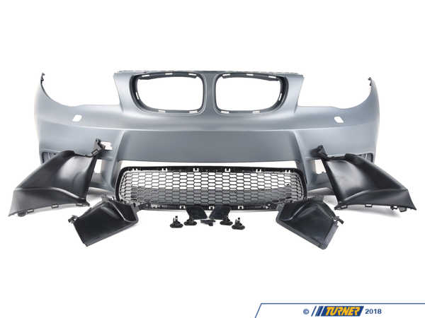 ECS 1M Style Front Bumper With Airduct - BMW E82 022018ecs02p
