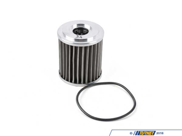 K&P Engineering K&P Engineering High Performance Stainless Steel Micronic Oil Filter w/ Machine Finished End Caps S34