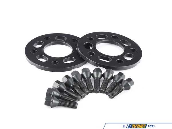 Turner Motorsport Turner Black BMW 7.5mm Front Wheel Spacer and Bolt Kit - E24, E28, E30 M3, E31, E32, E34, E36, E38, E46, Z3, Z4 twh9905003KT