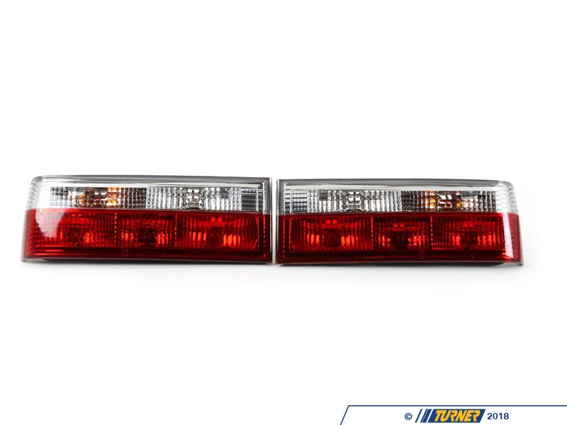 RSD200301CR - Depo Red & Clear Tail Light Set - E30 (up to 1988