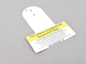 Genuine BMW Instruction Notice, Airbag - 71216949923