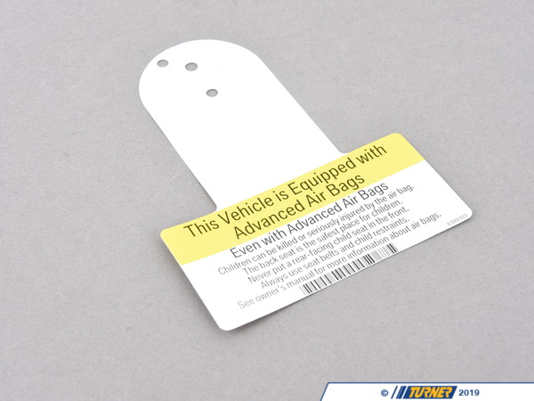Genuine BMW Genuine BMW Instruction Notice, Airbag - 71216949923 71216949923