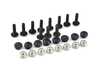 Rennline Rennline Pedal Set - 3 piece - Rubber Grip - Silver P71...60SILVER View 2