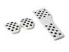 Rennline Rennline Pedal Set - 3 piece - Rubber Grip - Silver P71...60SILVER View 3