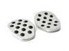 Rennline Rennline Pedal Set - 3 piece - Rubber Grip - Silver P71...60SILVER View 4
