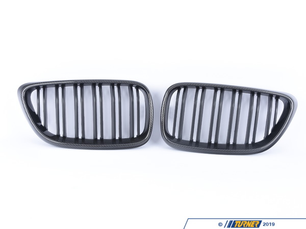 ECS Carbon Fiber Dual-Slats Front Grilles - F22 2-Series BM-0172-DS-CF