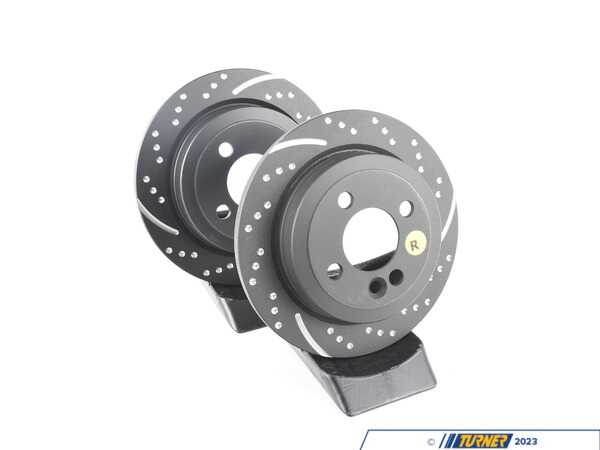 EBC R50 to R59 Rear Brake Rotors EBC Slotted And Dimpled - Pair 10.19" (259x10) GD1490