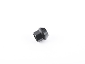 14x1.25 Black Open Conical Seat Nut - single 