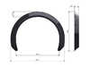 Clinched 7cm  Universal Fender Flares - Pair EL7 View 2