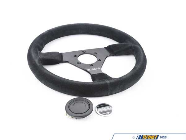 Sparco 383 Steering Wheel - Suede Black 015R383PSN