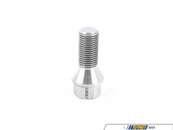 ECS Titanium Conical Seat Wheel Bolt - 14x1.5x27mm - Priced Each - Various BMW Models 025384ECS03-01