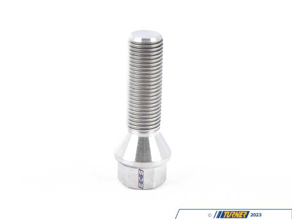 ECS 14x1.5x40mm - Titanium Conical Seat Wheel Bolt - Priced Each 025384ECS03-03