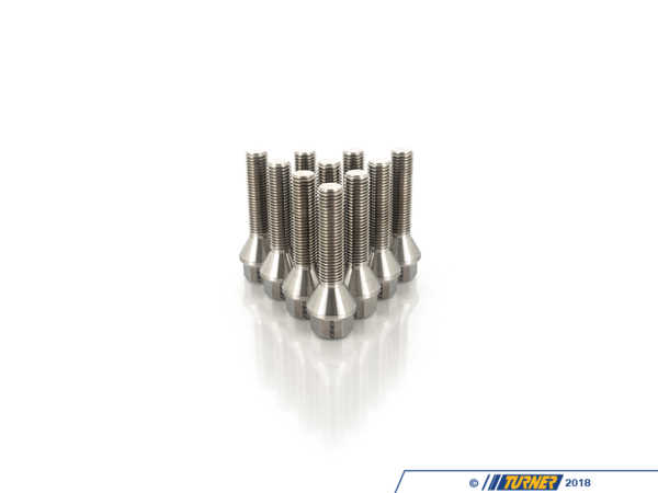 ECS Titanium Conical Seat Wheel Bolt - 12x1.5x45mm - Set Of 10 025384ecs04-0410