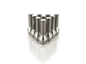 Titanium Conical Seat Wheel Bolt - 14x1.5x40mm - Set Of 10 - E53 E65 E66 E83