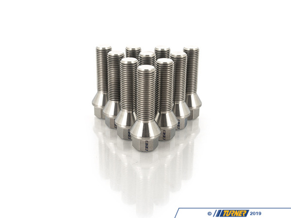 ECS Titanium Conical Seat Wheel Bolt - 14x1.5x40mm - Set Of 10 - E53 E65 E66 E83 025384ecs03-0310