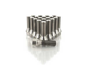 14x1.5x40mm Titanium Conical Seat Wheel Bolt - Set Of 20