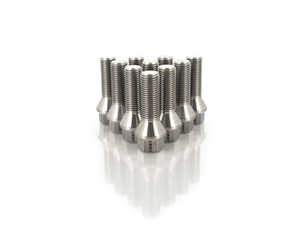 Titanium Conical Seat Wheel Bolt - 14x1.5x35mm - Set Of 10