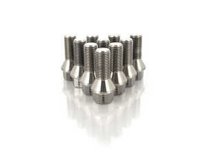 ECS Tuning Titanium Conical Seat Wheel Bolt - 14x1.5x27mm - Set Of 10