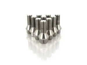ECS Tuning Titanium Conical Seat Wheel Bolt - 14x1.5x27mm - Set Of 10